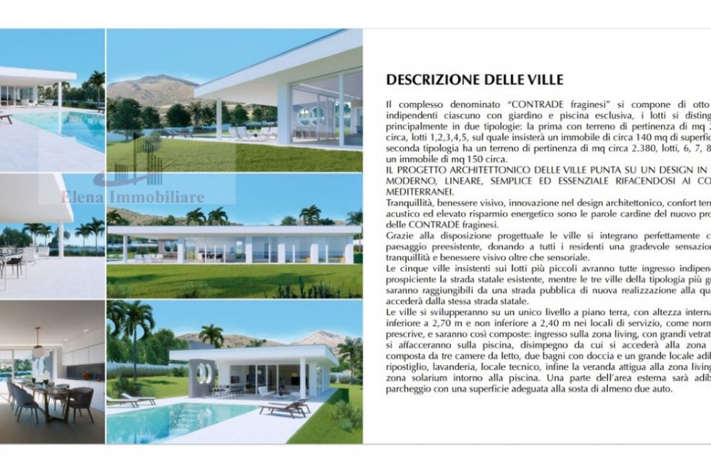 Vendita Ville / Villette Castellammare del Golfo - VV246 VILLE NUOVA COSTRUZIONE FRAGINESI Località Fraginesi